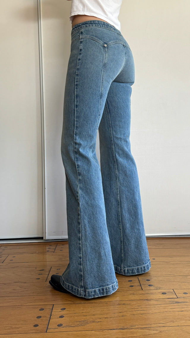 PREORDER: The Denim Lace Up Jean (Vintage Wash)