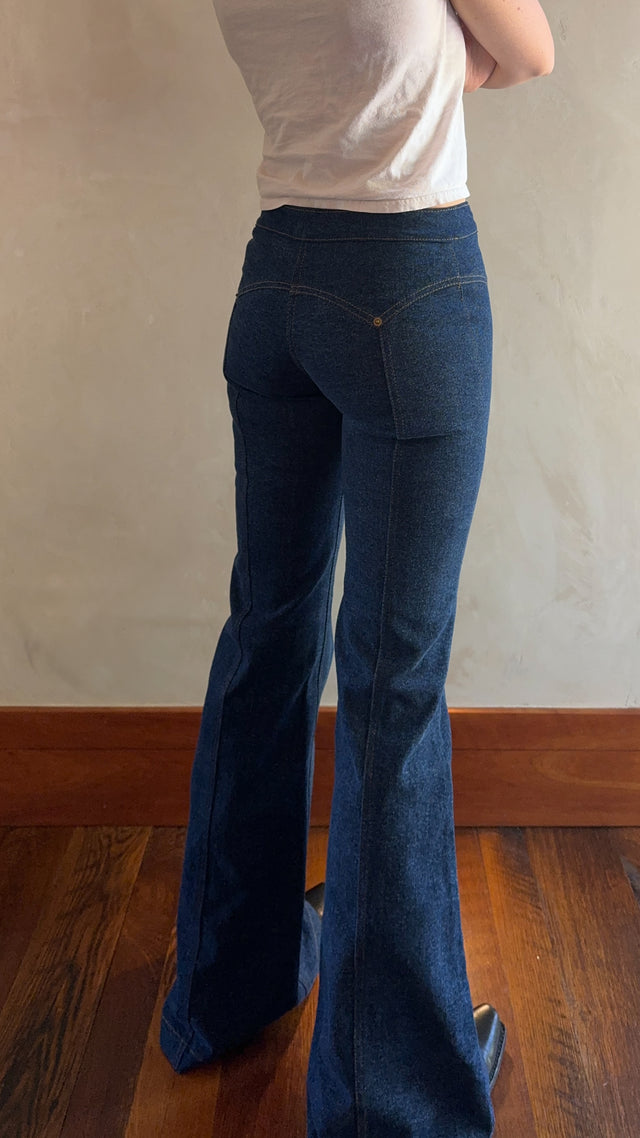 PREORDER: The Denim Lace Up Jean (Dark Wash)