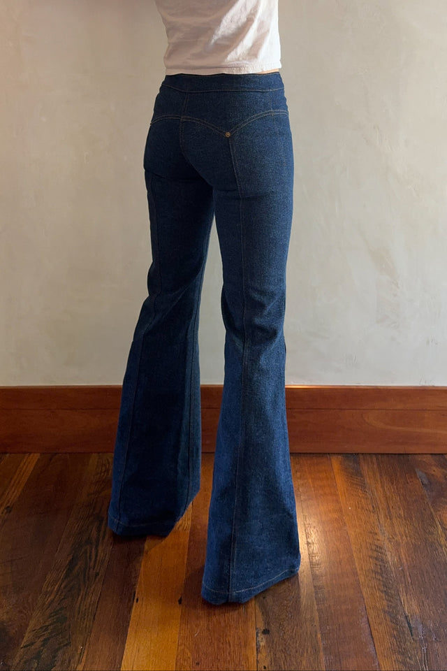 PREORDER: The Denim Lace Up Jean (Dark Wash)