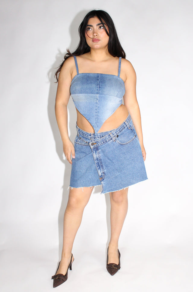 THE DENIM BANDANA TOP