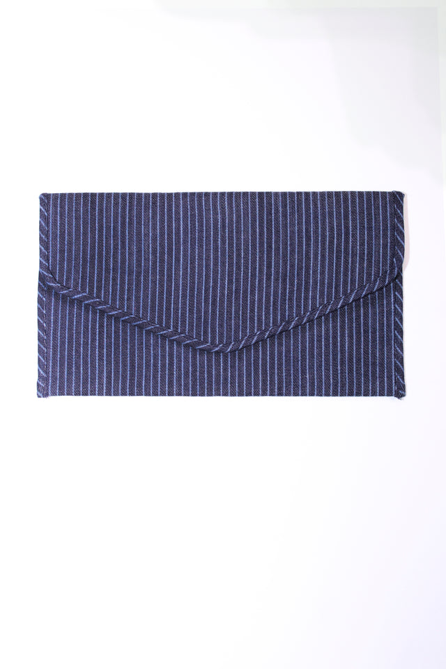 The Pinstripe Clutch