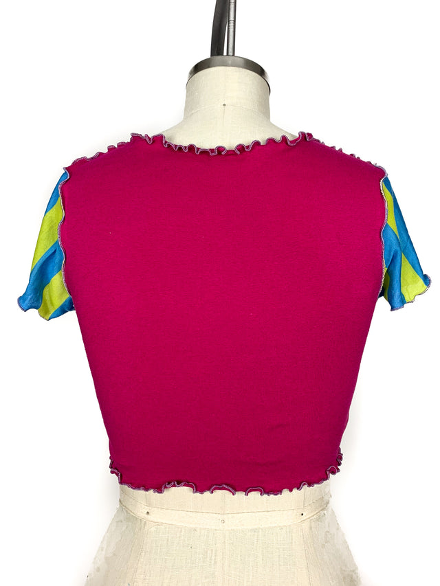 "Barney is my Dad" Twist Crop