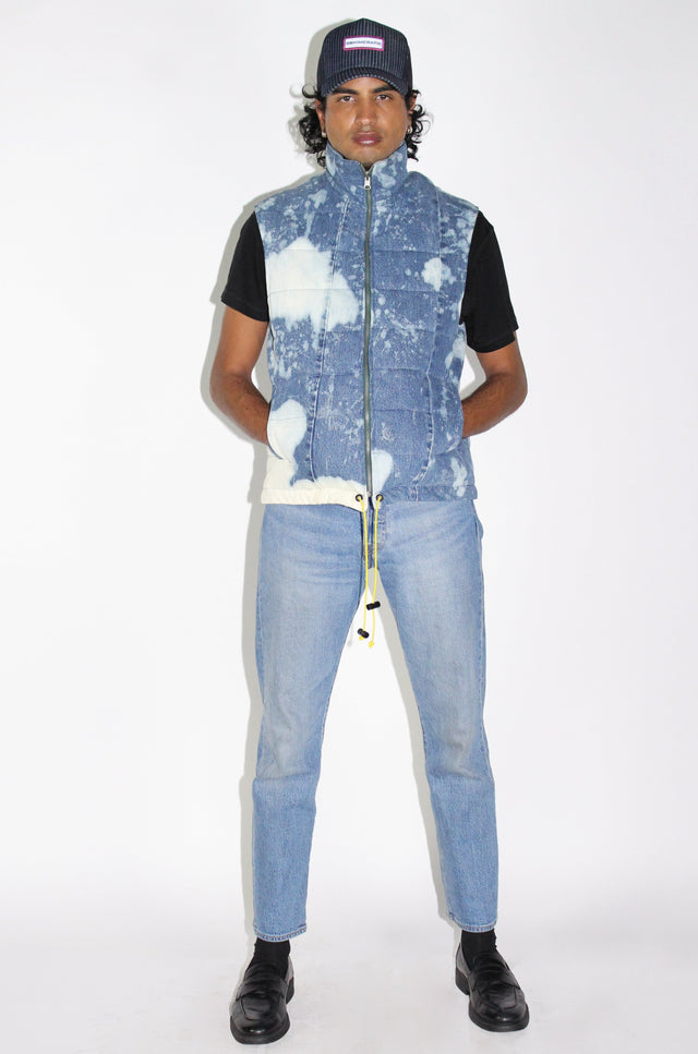 THE SPLATTER DENIM VEST