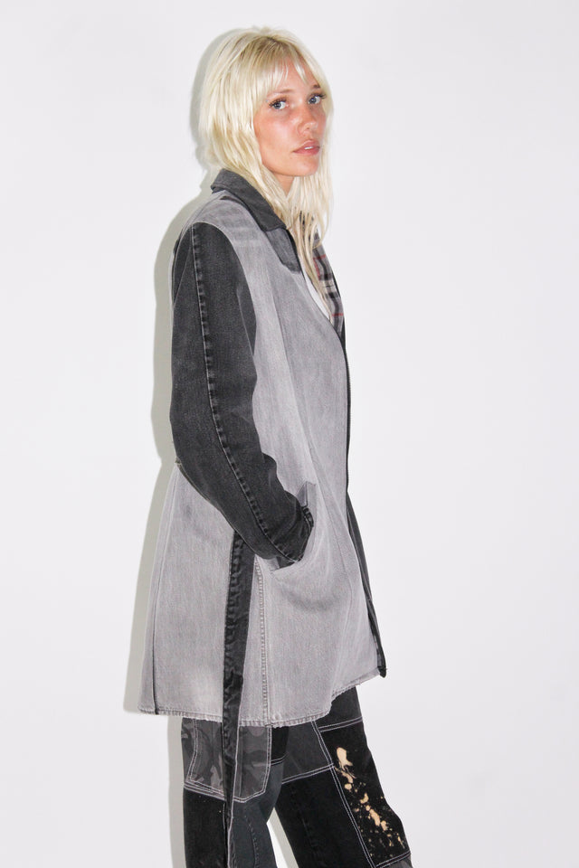 THE BLACK DENIM TRENCH