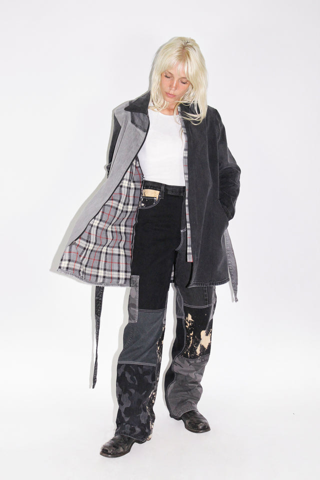 THE BLACK DENIM TRENCH