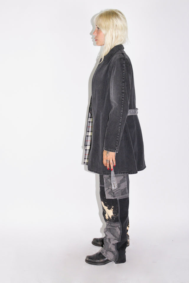THE BLACK DENIM TRENCH