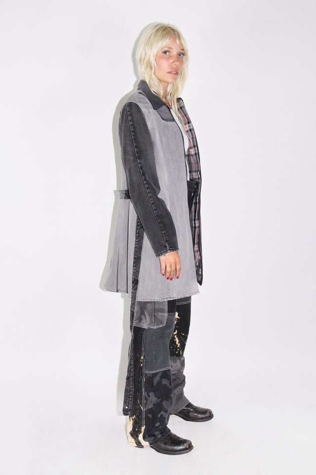 THE BLACK DENIM TRENCH
