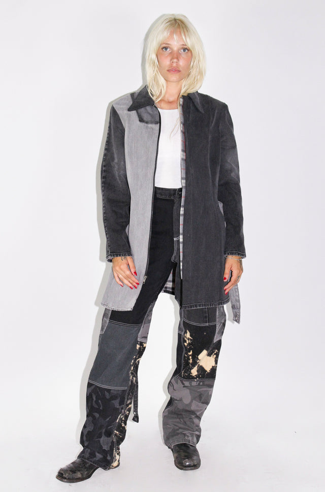 THE BLACK DENIM TRENCH