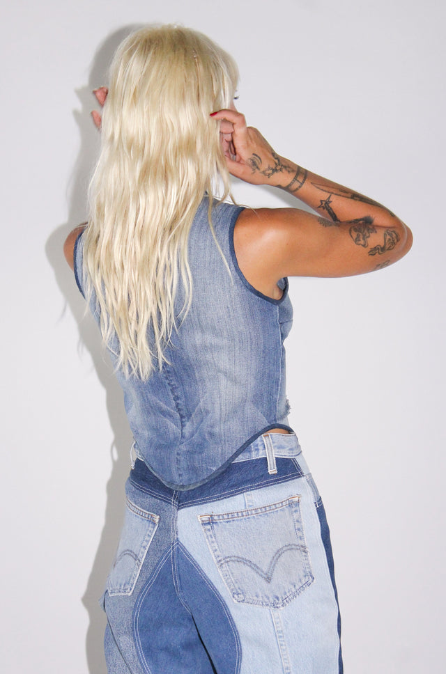 THE DENIM TEARDROP TOP